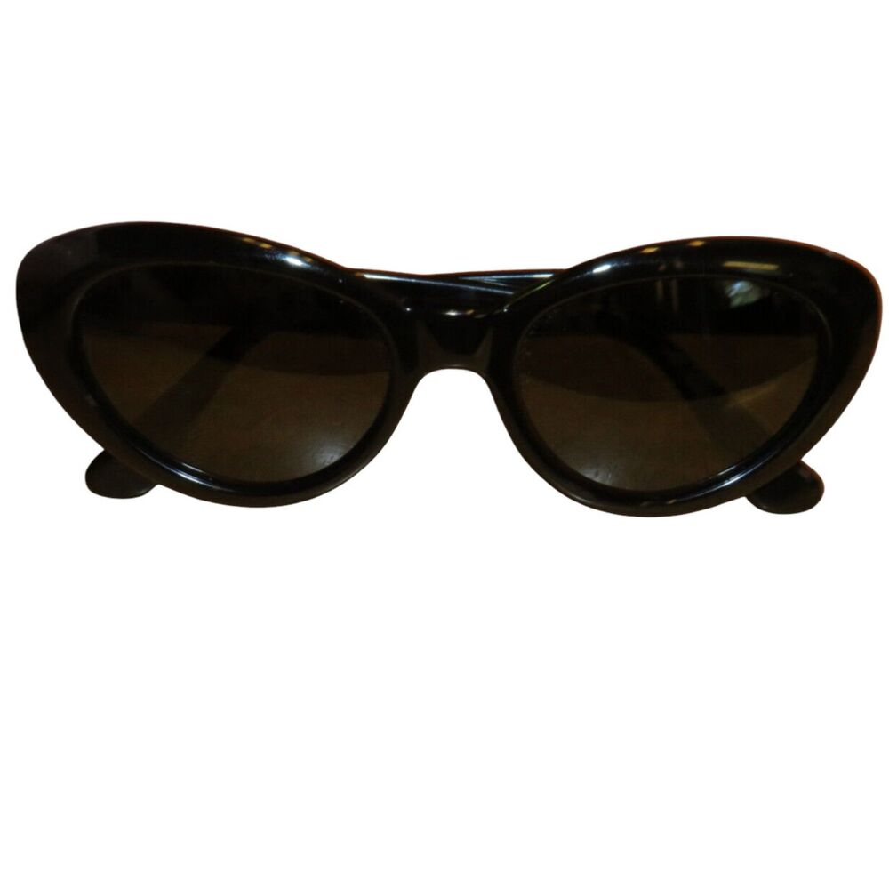 DKNY Vintage 7th Avenue Black Cat Eye Sunglasses